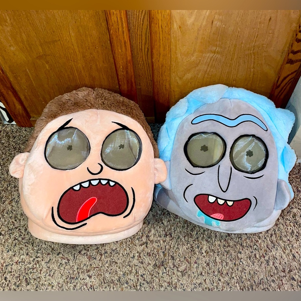 Giant Rick & Morty Costume Heads